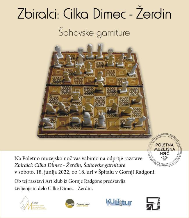 Odprtje razstave Zbiralci: Cilka Dimec - Žerdin, Šahovske garniture 